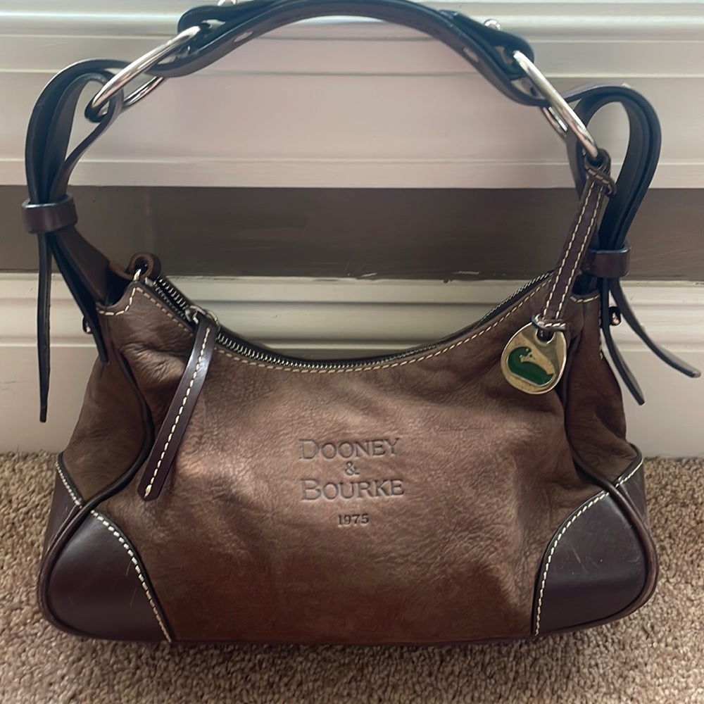 Rooney & Bourne suede and leather purse